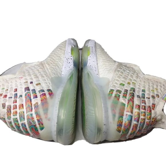 Nike LeBron 17 Air Command Force Shoes Mens Size 8.5 Sneakers White Multicolor - Picture 6 of 12